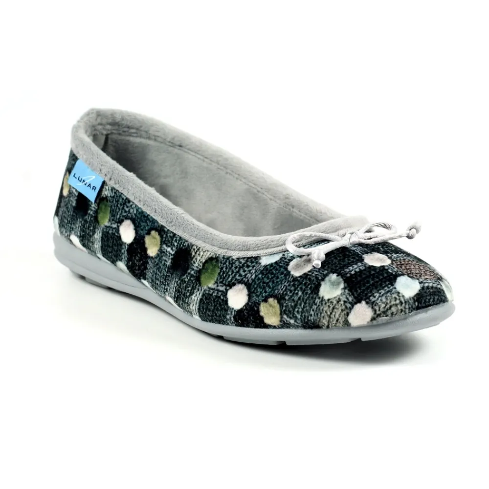 Lunar Shoes Babouche Escarpin Gris Magique- Ballerine | A Enfiler