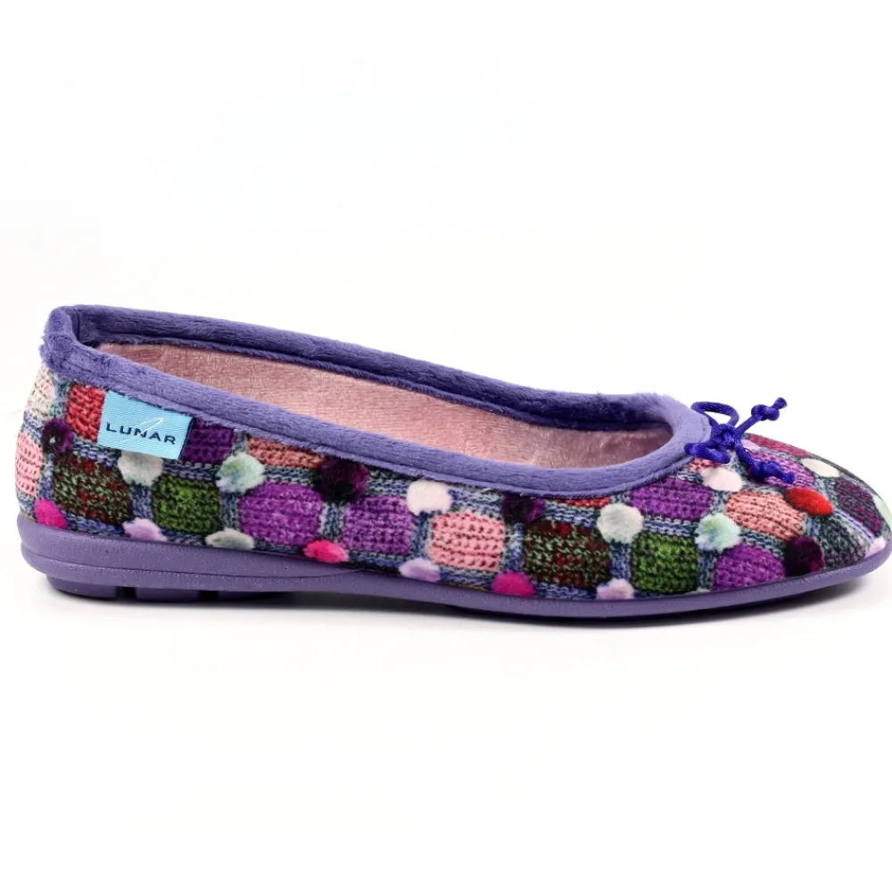 Lunar Shoes Babouche Escarpin Violet Magique- Ballerine | A Enfiler