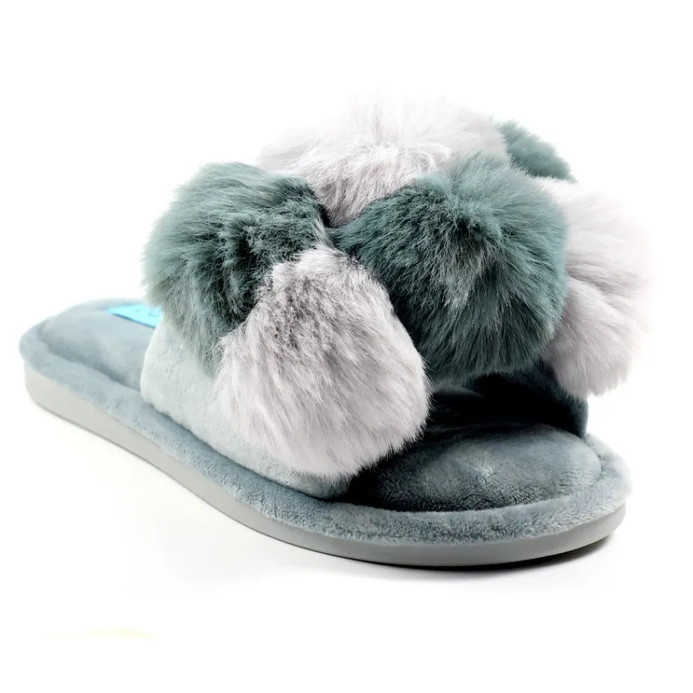 Lunar Shoes Babouche Grise En Bambou- Chaussons En Coffret Cadeau | A Enfiler