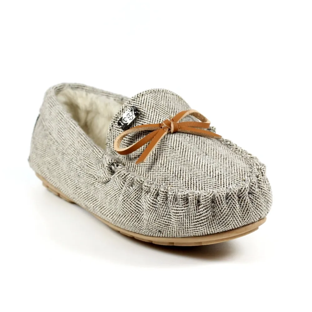 Lunar Shoes Babouche Jennings Beige-Femme Chaussons Pour Femmes | Mocassin