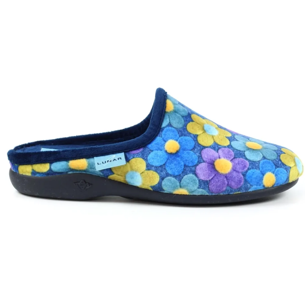 Lunar Shoes Babouche Mule Bleue Cameo- A Enfiler | Mule