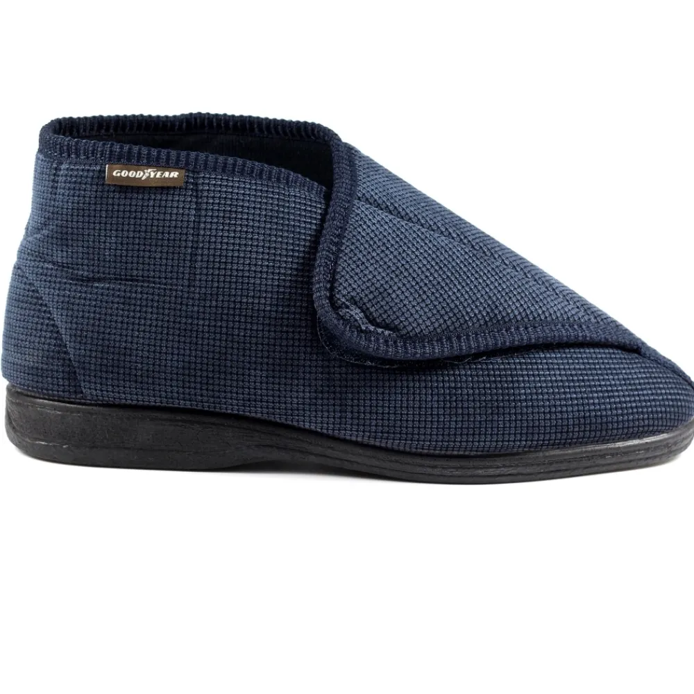 Lunar Shoes Chausson Chausson Bleu Drake-Homme Chaussons Pour Hommes