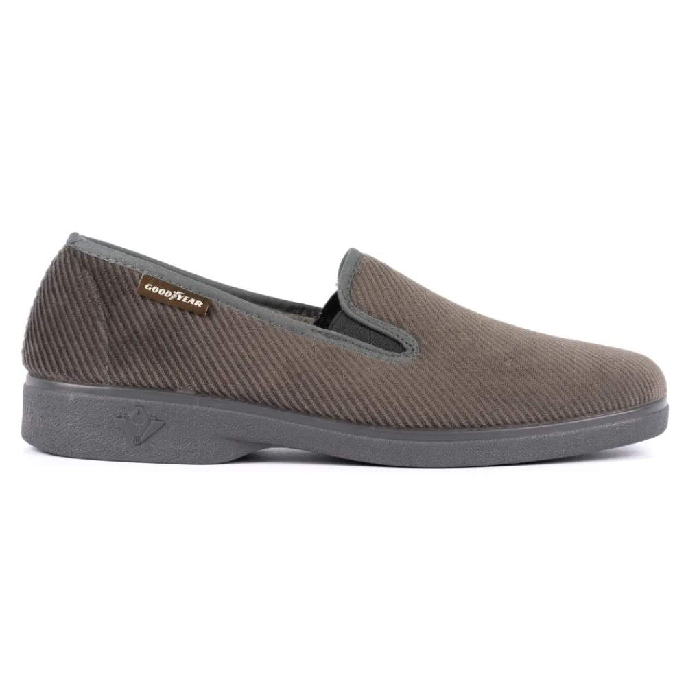 Lunar Shoes Chausson Complet Gris Marshall-Homme Chaussons Pour Hommes