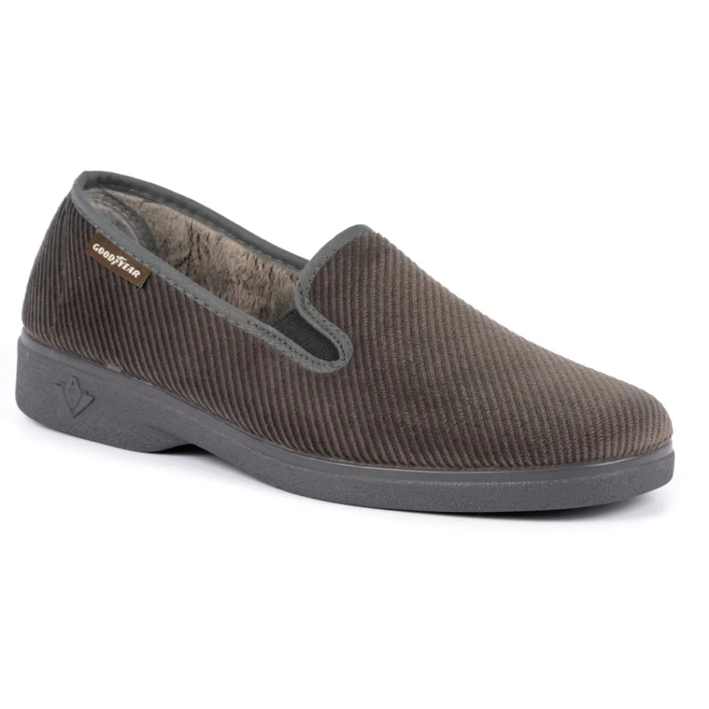 Lunar Shoes Chausson Complet Gris Marshall-Homme Chaussons Pour Hommes