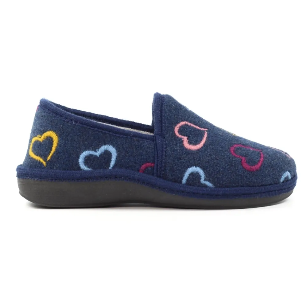 Lunar Shoes Chausson Joyeux Bleu Marine- Bottine | A Enfiler