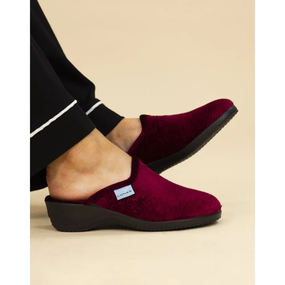 Lunar Shoes Chausson Mule Bordeaux Audrey- A Enfiler | Mule