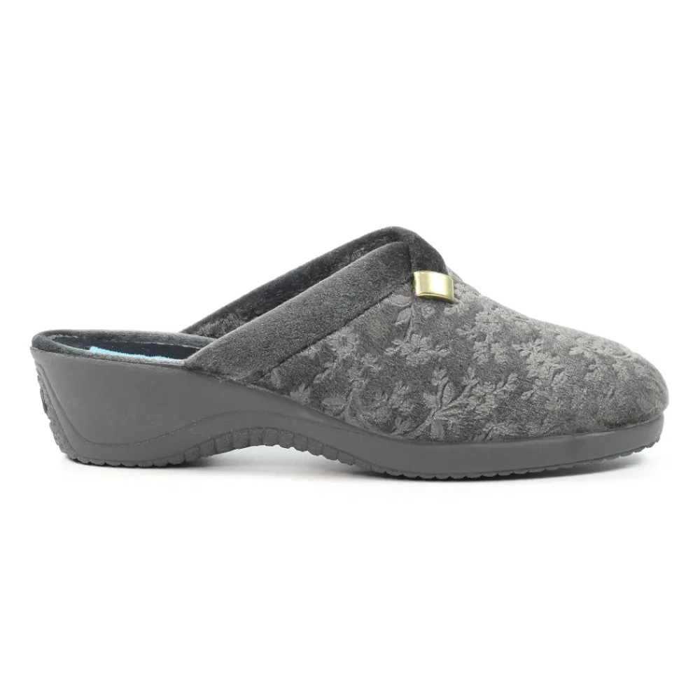 Lunar Shoes Chausson Mule Gris Amaretto- A Enfiler | Mule