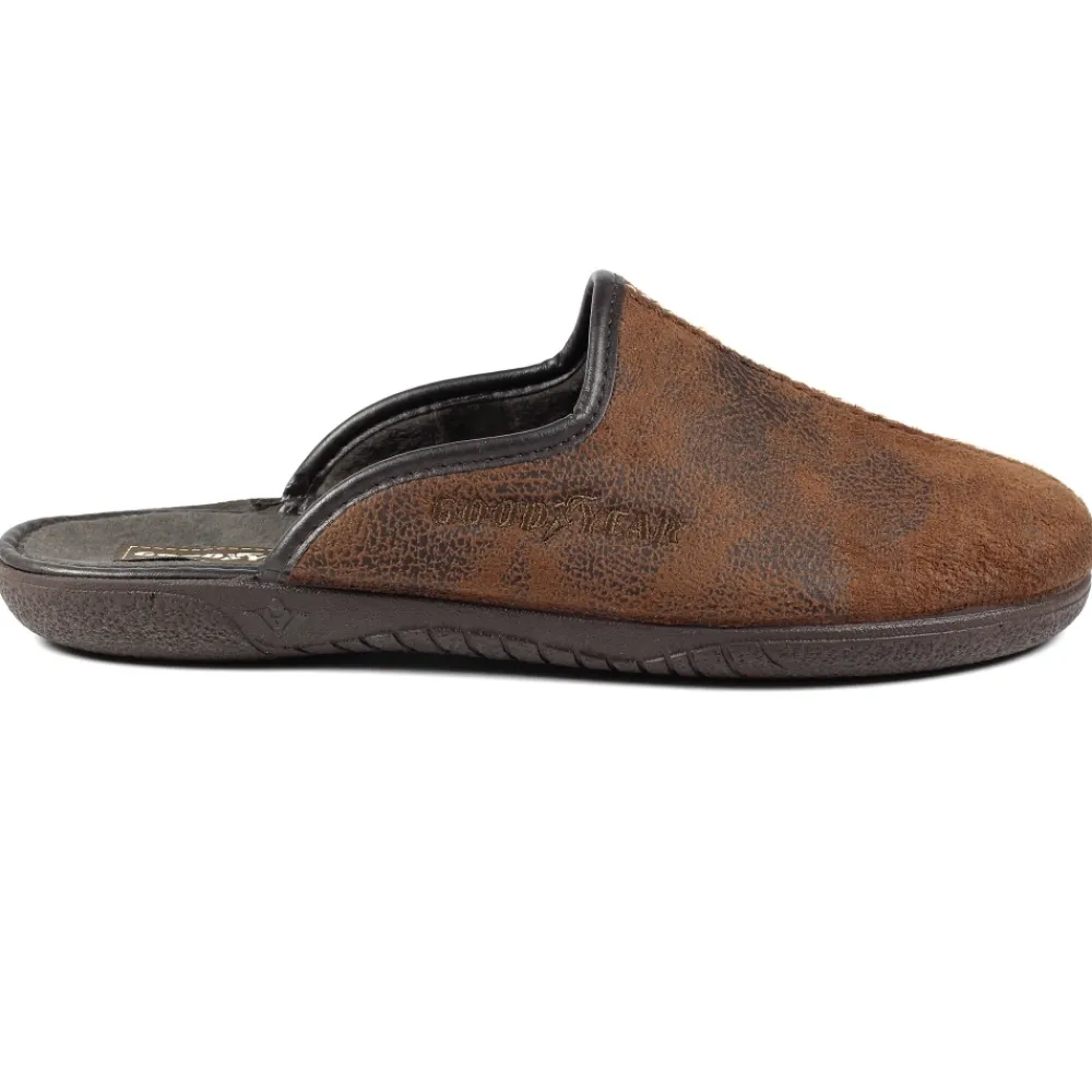 Lunar Shoes Chausson Mule Marron Tees-Homme Chaussons Pour Hommes