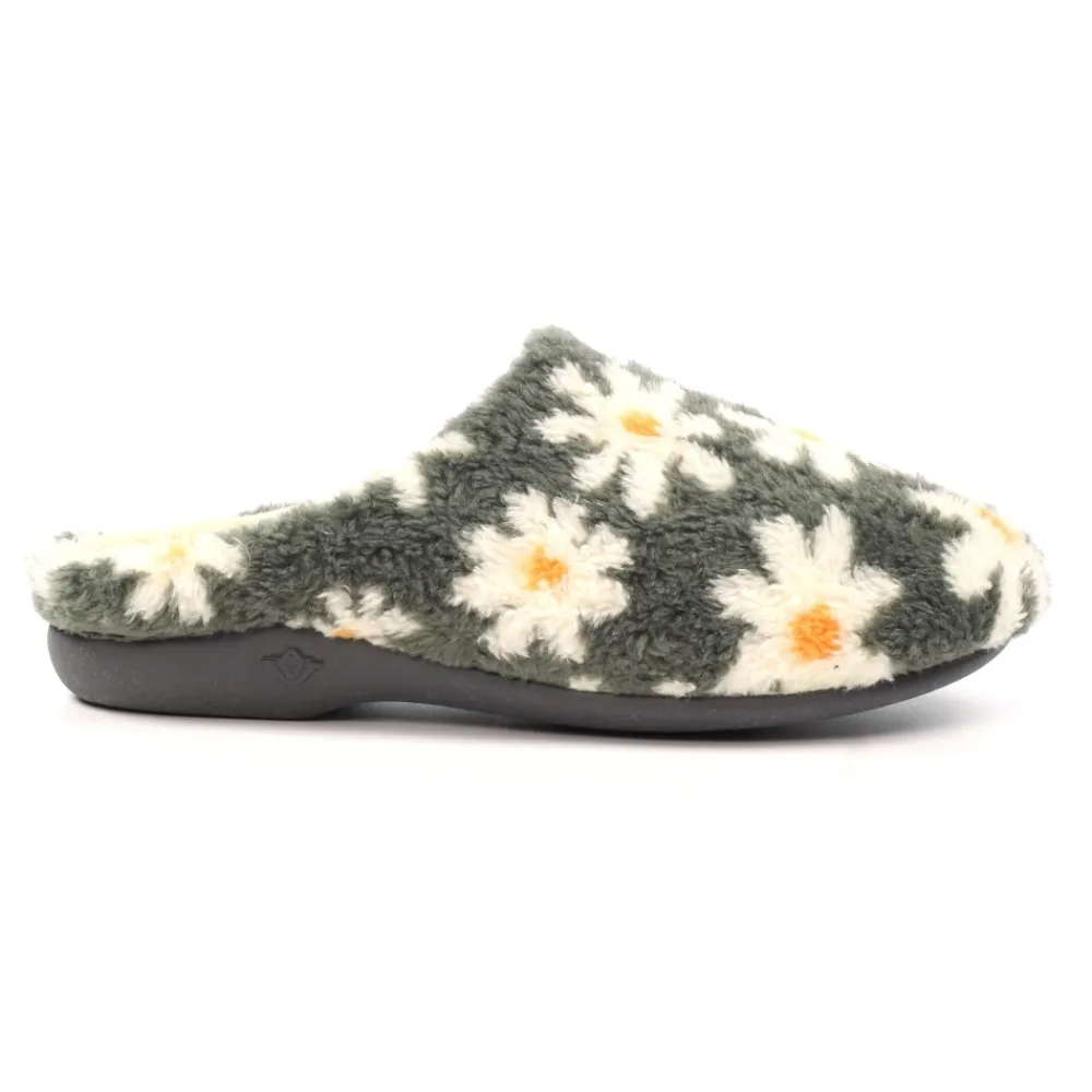 Lunar Shoes Chausson Plumeria Gris- A Enfiler | Mule