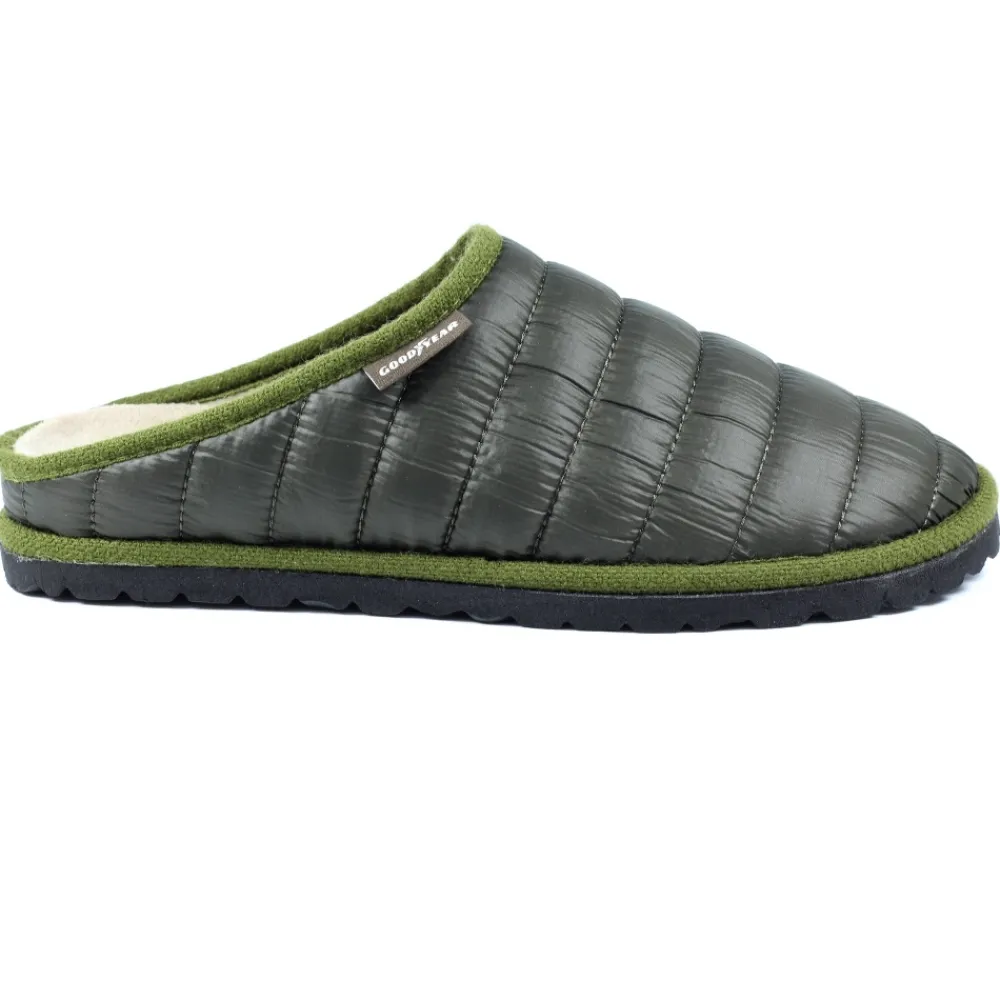 Lunar Shoes Chausson Vert Elway-Homme Chaussons Pour Hommes