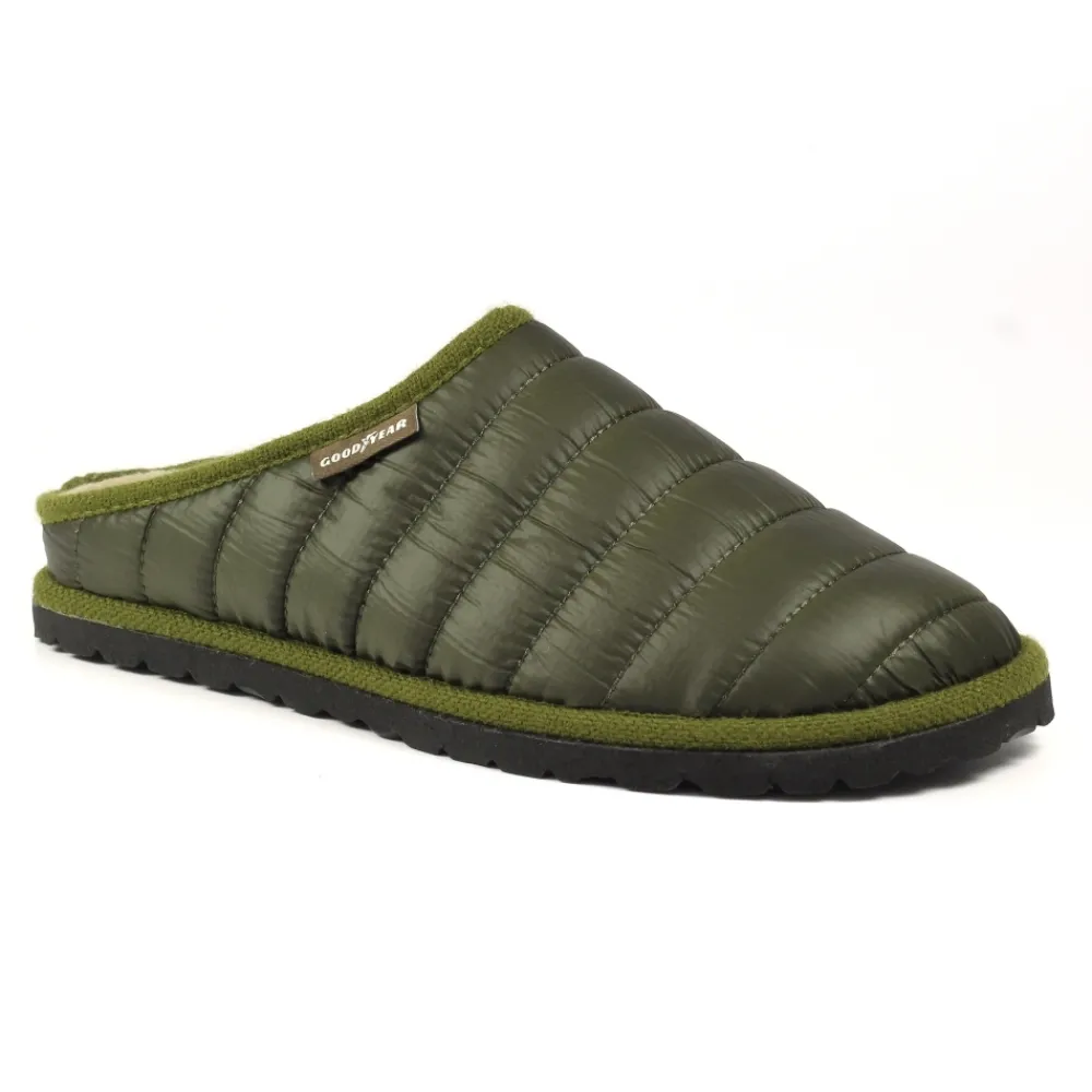 Lunar Shoes Chausson Vert Elway-Homme Chaussons Pour Hommes