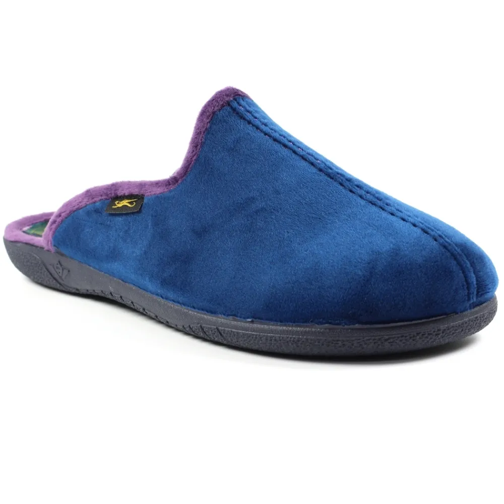 Lunar Shoes Chaussons mules bleu marine Hans pour hommes de LLB-Homme Chaussons Pour Hommes | Mule