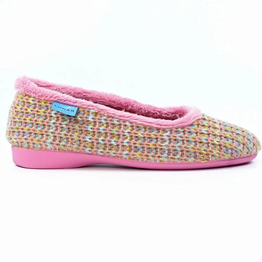 Lunar Shoes Chaussons Roses Cherie- Ballerine | A Enfiler