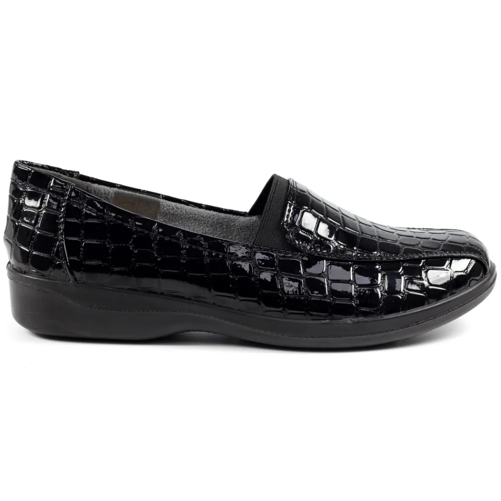 Lunar Shoes Chaussure Confort Neive Croco- Chaussures De Confort