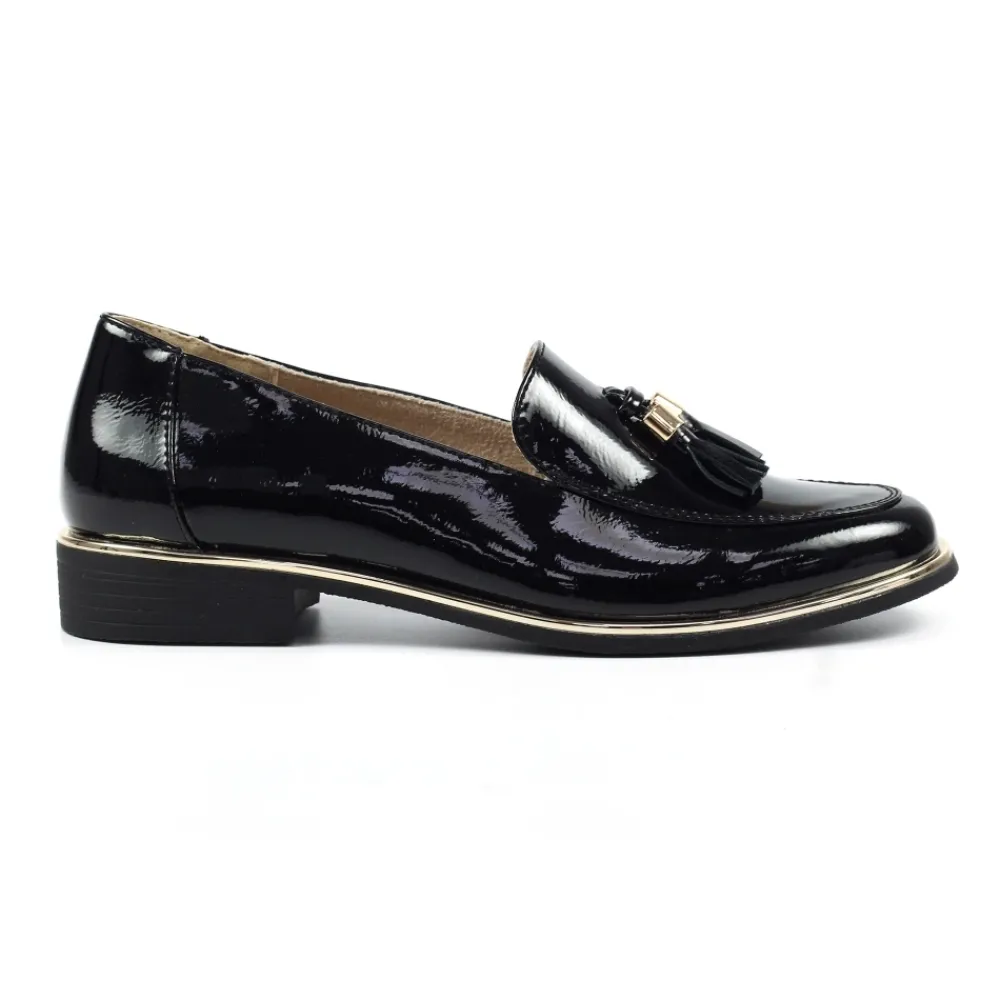 Lunar Shoes Chaussure Noire Blaker- Loafers | Chaussures Plates