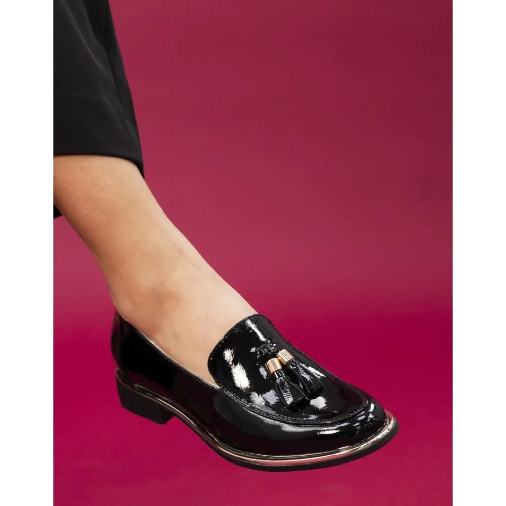 Lunar Shoes Chaussure Noire Blaker- Loafers | Chaussures Plates