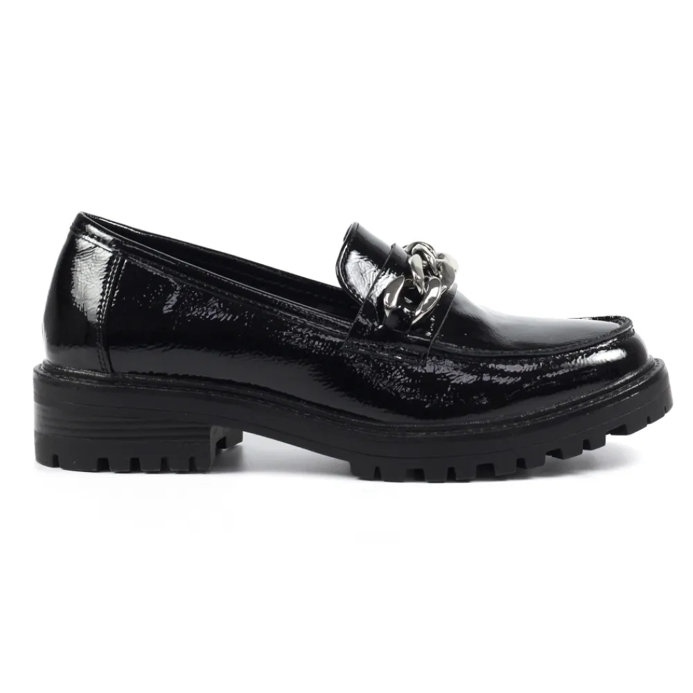 Lunar Shoes Chaussure Noire Tress- Loafers | Chaussures Plates