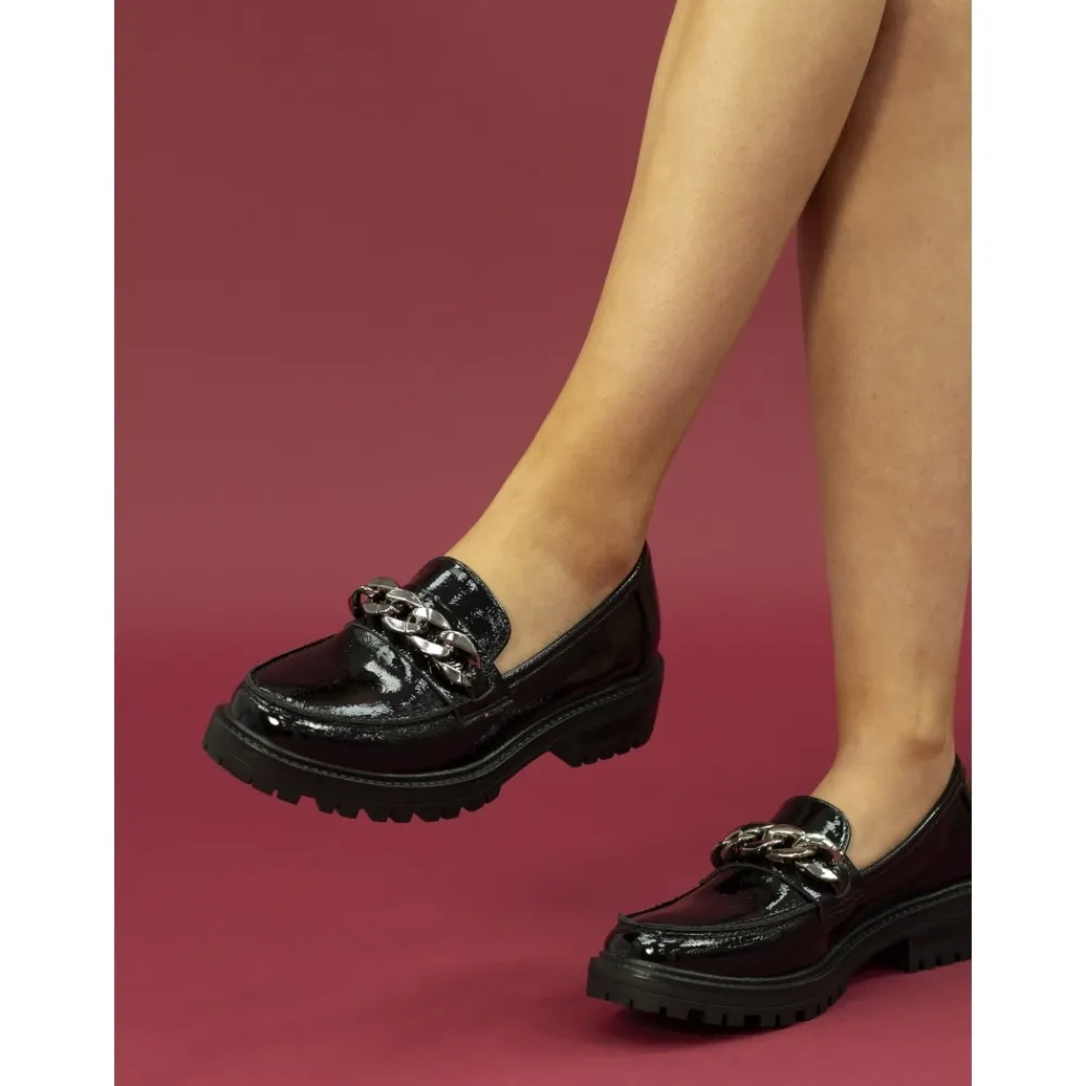 Lunar Shoes Chaussure Noire Tress- Loafers | Chaussures Plates