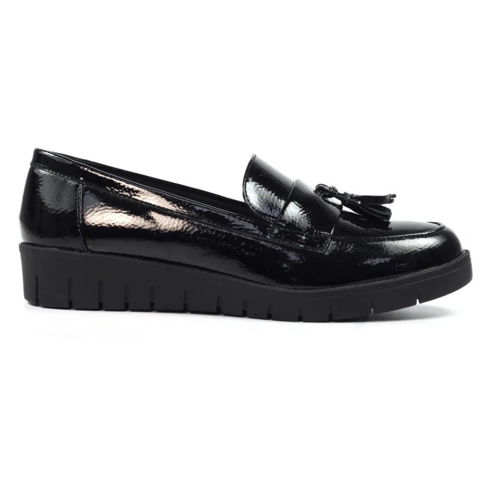 Lunar Shoes Chaussure Noire Vella- Loafers | Chaussures Habillées