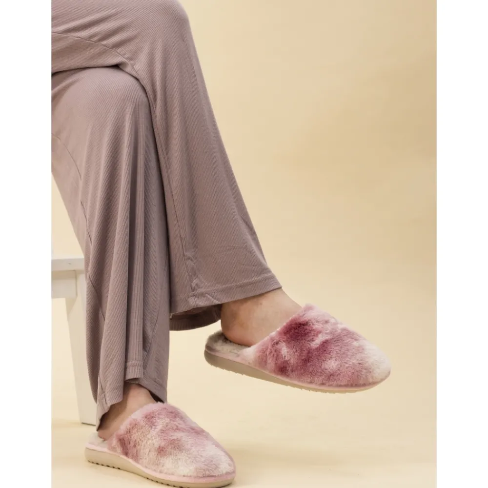 Lunar Shoes Mule Rose Salla-Femme Chaussons Pour Femmes | A Enfiler