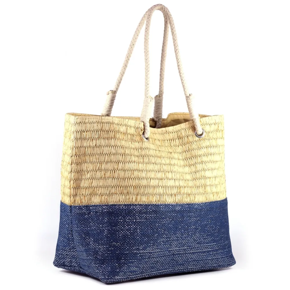 Lunar Shoes Sac De Plage Bicolore Bleu Multicolore Surie- Plage