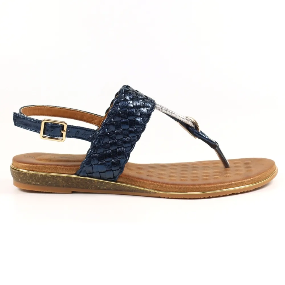 Lunar Shoes Sandale Bleu Marine Dawley- Tige D'orteil