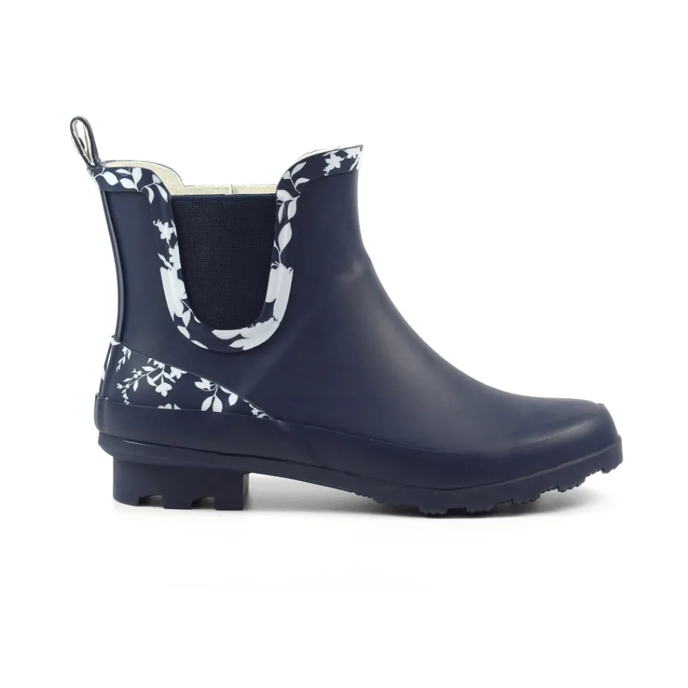 Lunar Shoes Wellington Cheville Marine Prairie- Bottes | Bottes En Caoutchouc